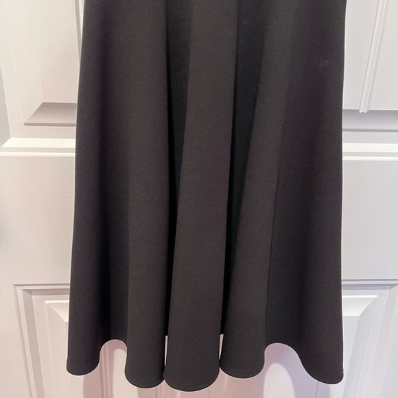 🧁black criss cross back tie flowy bottom dress - Picture 6 of 11